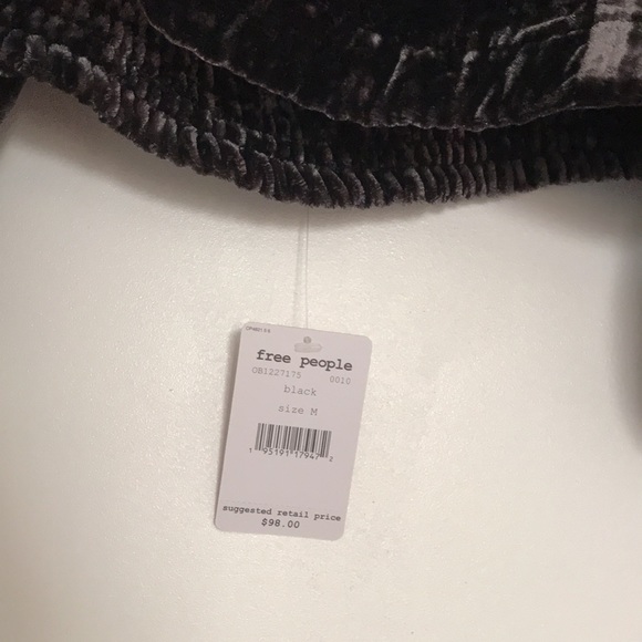 FP Marie Velvet Open Back tie Top M NWT - Picture 8 of 10